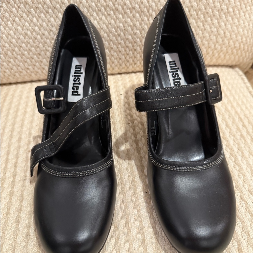 Unlisted Black Heeled Shoes for Women